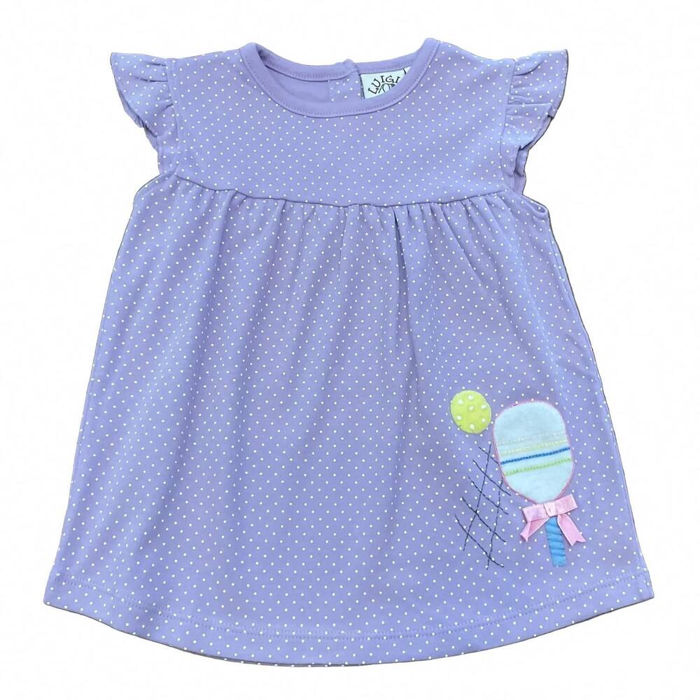 NEW LUIGI KIDS kid's pickleball paddles applique swing top in lavender
